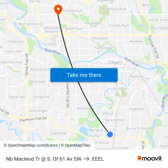 Nb Macleod Tr @ S. Of 61 Av SW to EEEL map