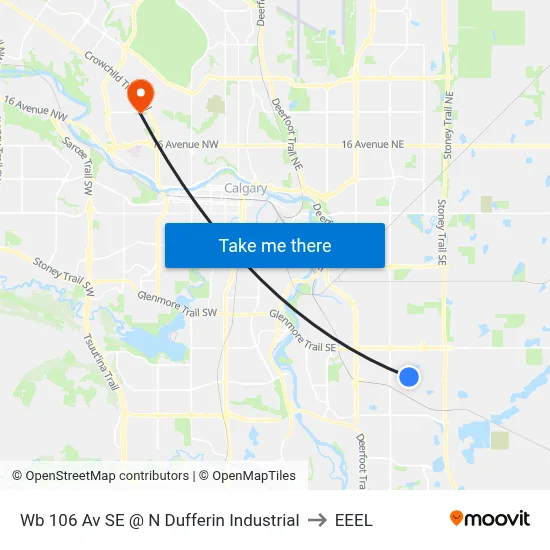 Wb 106 Av SE @ N Dufferin Industrial to EEEL map