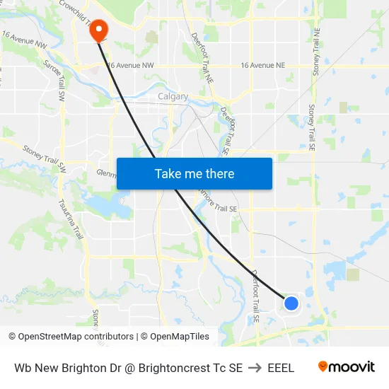 Wb New Brighton Dr @ Brightoncrest Tc SE to EEEL map