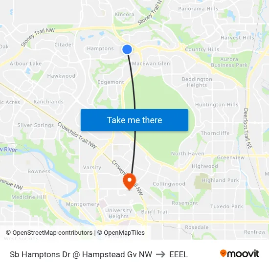 Sb Hamptons Dr @ Hampstead Gv NW to EEEL map