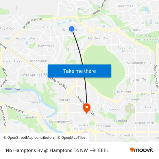 Nb Hamptons Bv @ Hamptons Tc NW to EEEL map