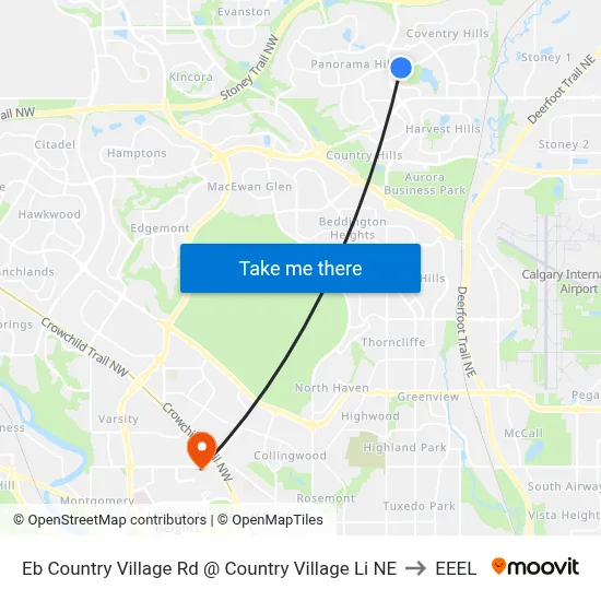 Eb Country Village Rd @ Country Village  Li NE to EEEL map