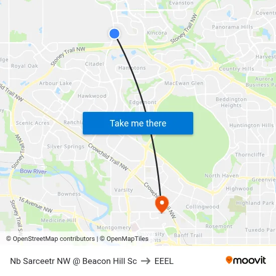 Nb Sarceetr NW @ Beacon Hill Sc to EEEL map