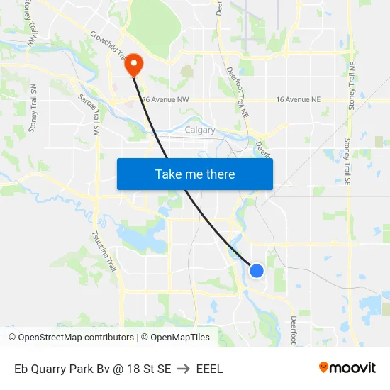 Eb Quarry Park Bv @ 18 St SE to EEEL map