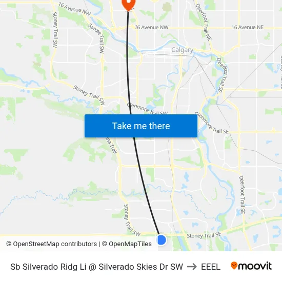 Sb Silverado Ridg Li @ Silverado Skies Dr SW to EEEL map