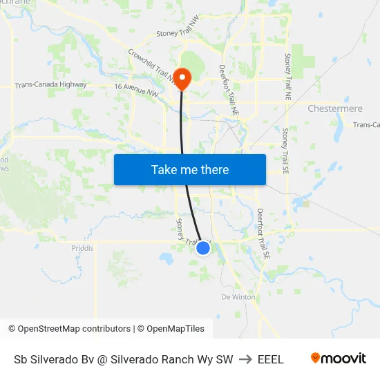 Sb Silverado Bv @ Silverado Ranch Wy SW to EEEL map