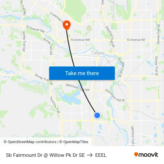 Sb Fairmount Dr @ Willow Pk Dr SE to EEEL map