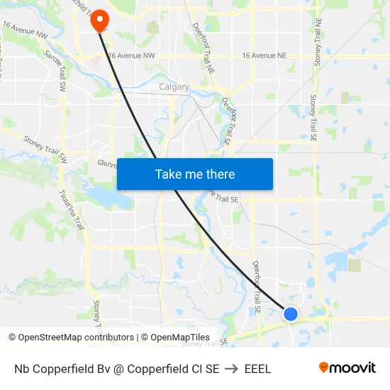 Nb Copperfield Bv @ Copperfield Cl SE to EEEL map