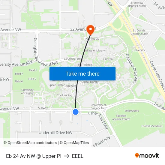 Eb 24 Av NW @ Upper Pl to EEEL map
