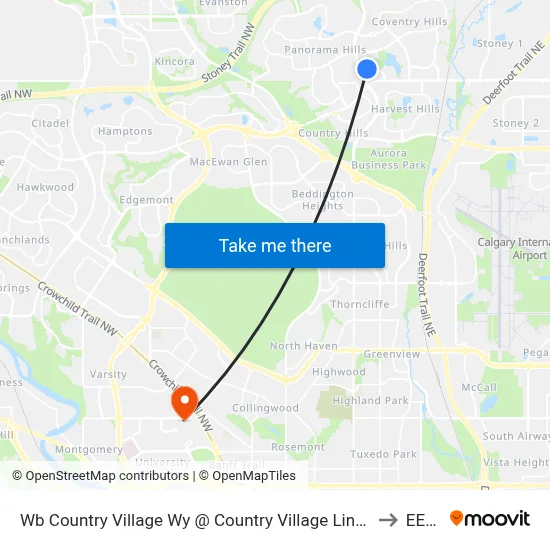 Wb Country Village Wy @ Country Village Link NE to EEEL map