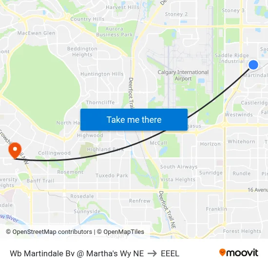 Wb Martindale Bv @ Martha's Wy NE to EEEL map