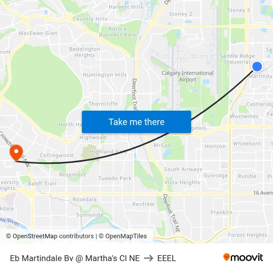 Eb Martindale Bv @ Martha's Cl NE to EEEL map