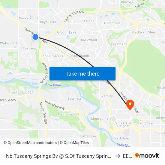 Nb Tuscany Springs Bv @ S.Of Tuscany Springs Gd NW to EEEL map