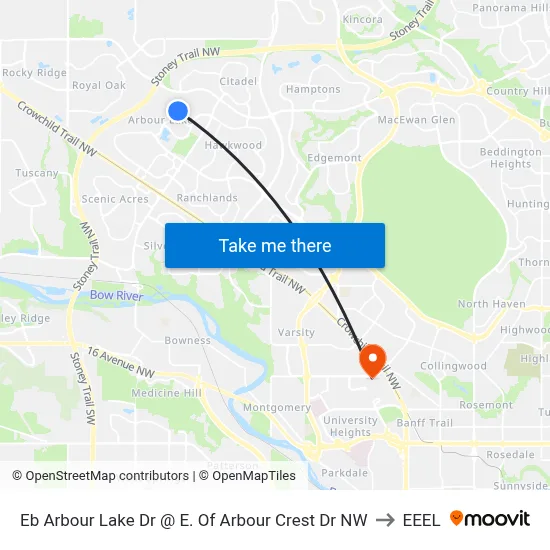 Eb Arbour Lake Dr @ E. Of Arbour Crest Dr NW to EEEL map