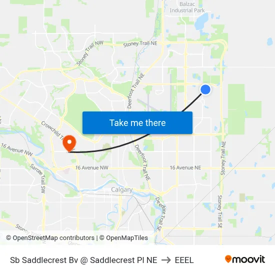 Sb Saddlecrest Bv @ Saddlecrest Pl NE to EEEL map