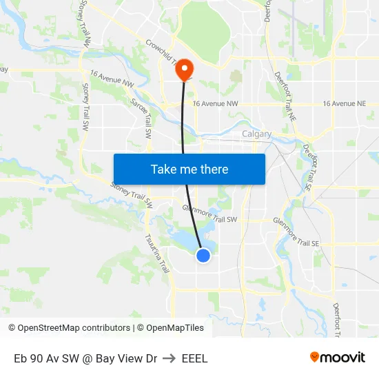 Eb 90 Av SW @ Bay View Dr to EEEL map