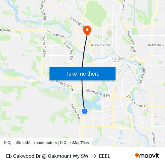 Eb Oakwood Dr @ Oakmount Wy SW to EEEL map