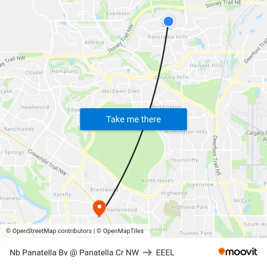 Nb Panatella Bv @ Panatella Cr NW to EEEL map