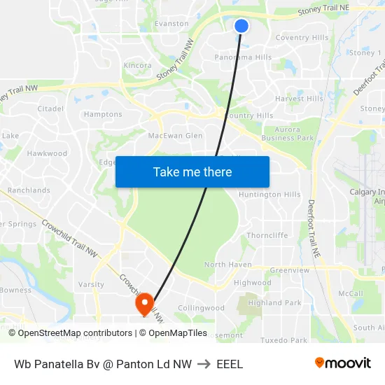 Wb Panatella Bv @ Panton Ld NW to EEEL map
