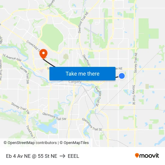 Eb 4 Av NE @ 55 St NE to EEEL map