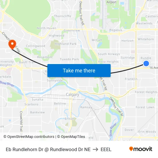 Eb Rundlehorn Dr @ Rundlewood Dr NE to EEEL map