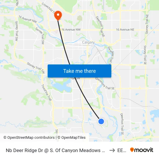Nb Deer Ridge Dr @ S. Of Canyon Meadows Dr SE to EEEL map