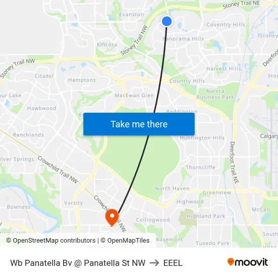 Wb Panatella Bv @ Panatella St NW to EEEL map