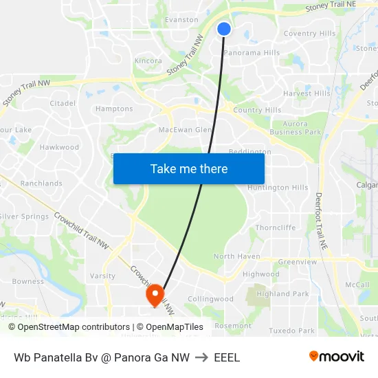 Wb Panatella Bv @ Panora Ga NW to EEEL map