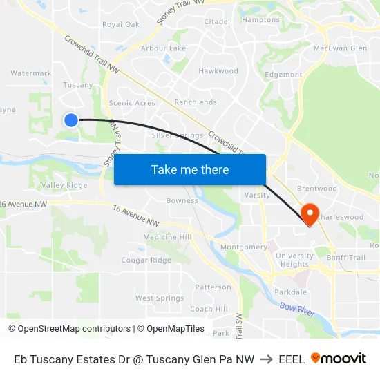 Eb Tuscany Estates Dr @ Tuscany Glen Pa NW to EEEL map