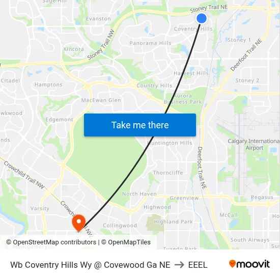 Wb Coventry Hills Wy @ Covewood Ga NE to EEEL map