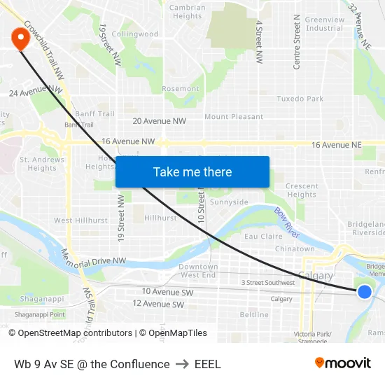 Wb 9 Av SE @ the Confluence to EEEL map