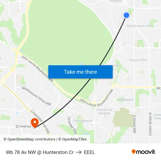 Wb 78 Av NW @ Hunterston Cr to EEEL map