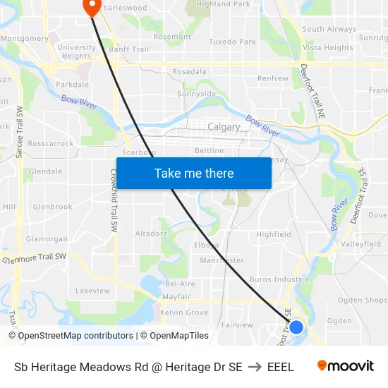 Sb Heritage Meadows Rd @ Heritage Dr SE to EEEL map