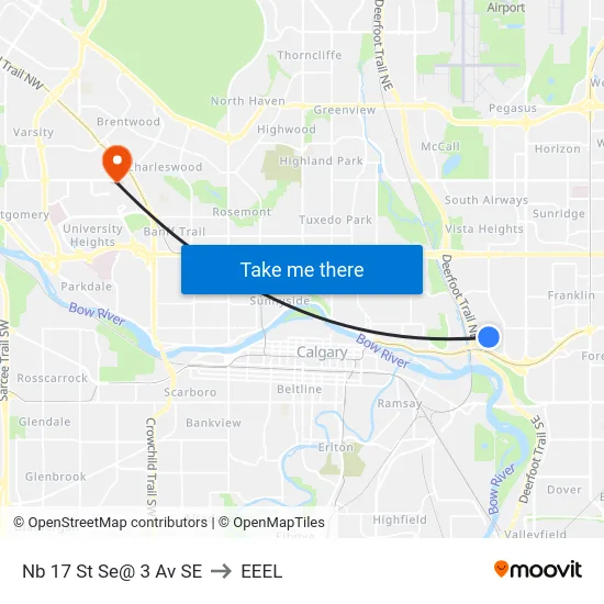Nb 17 St Se@ 3 Av SE to EEEL map