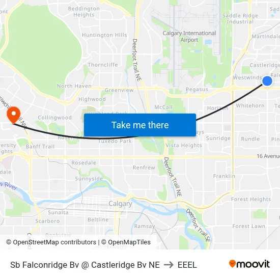 Sb Falconridge Bv @ Castleridge Bv NE to EEEL map