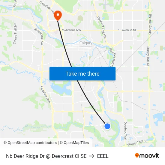 Nb Deer Ridge Dr @ Deercrest Cl SE to EEEL map
