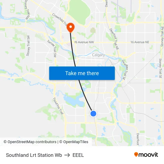 Southland Lrt Station Wb to EEEL map