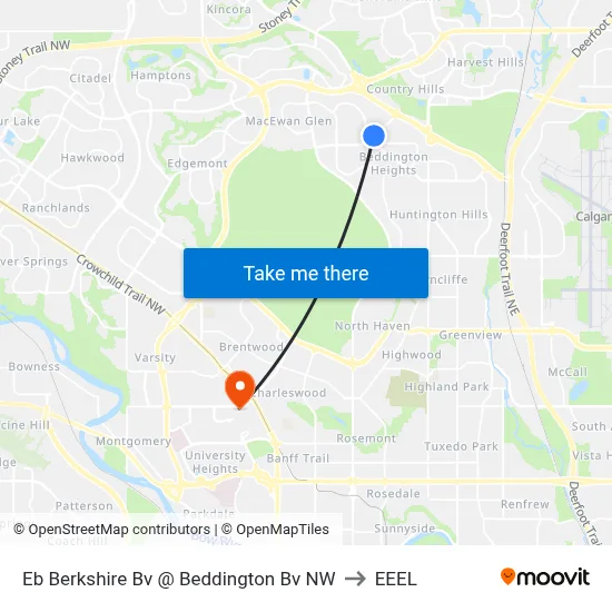 Eb Berkshire Bv @ Beddington Bv NW to EEEL map