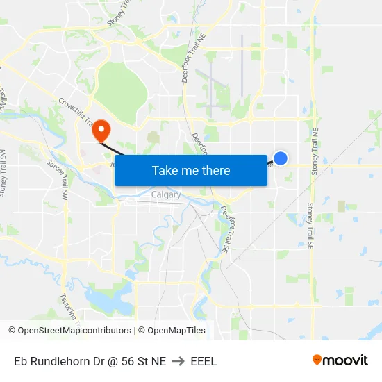 Eb Rundlehorn Dr @ 56 St NE to EEEL map