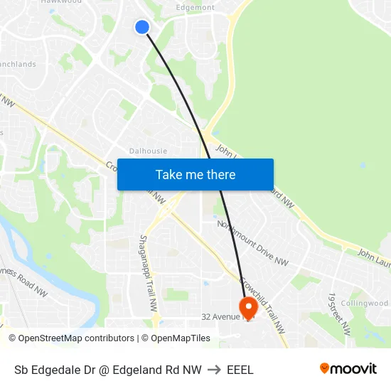 Sb Edgedale Dr @ Edgeland Rd NW to EEEL map