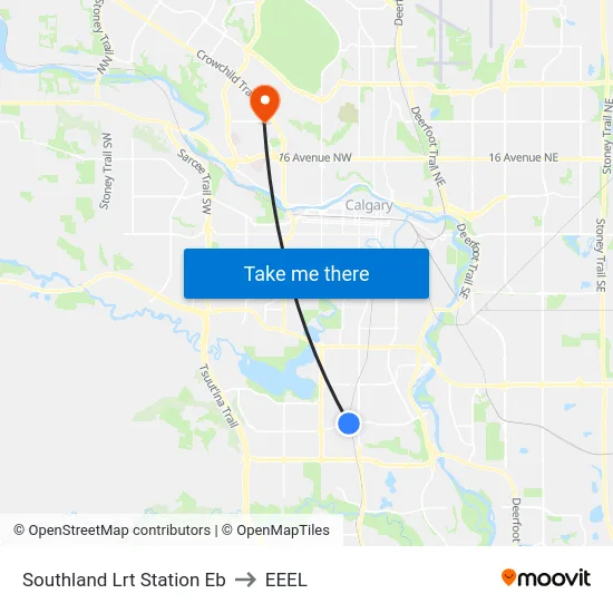 Southland Lrt Station Eb to EEEL map