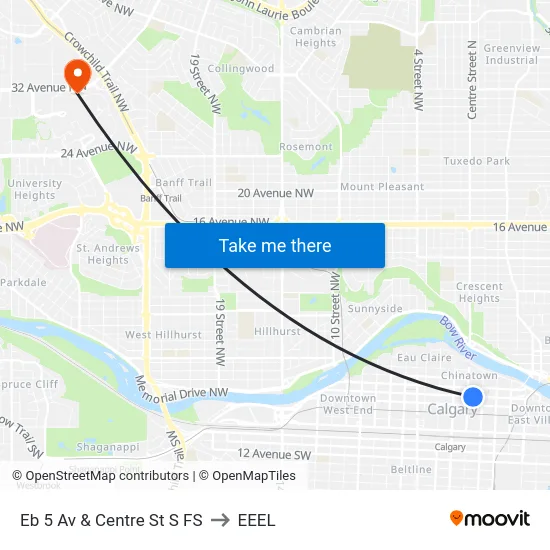 Eb 5 Av & Centre St S FS to EEEL map