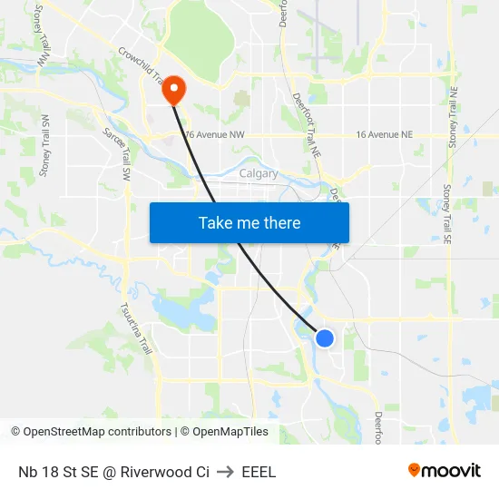 Nb 18 St SE @ Riverwood Ci to EEEL map