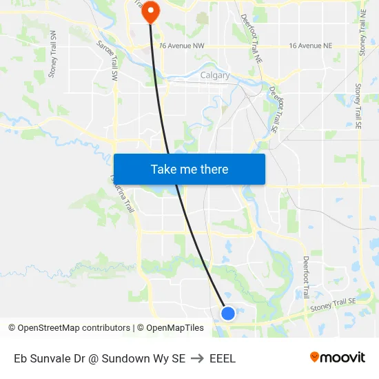 Eb Sunvale Dr @ Sundown Wy SE to EEEL map