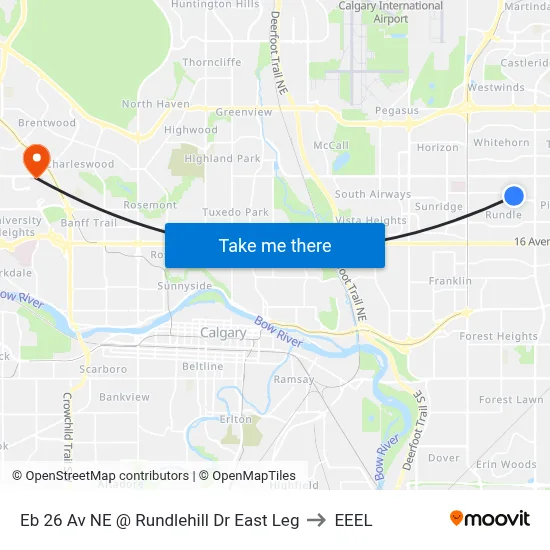 Eb 26 Av NE @ Rundlehill Dr East Leg to EEEL map