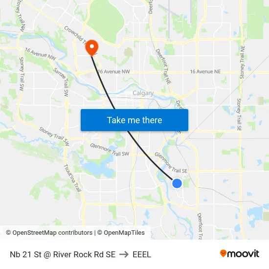 Nb 21 St @ River Rock Rd SE to EEEL map