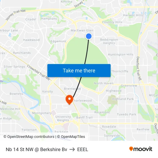 Nb 14 St NW @ Berkshire Bv to EEEL map