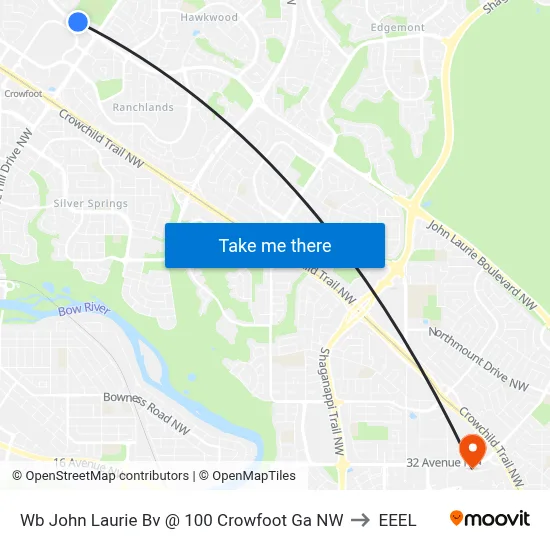 Wb John Laurie Bv @ 100 Crowfoot Ga NW to EEEL map