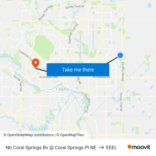 Nb Coral Springs Bv @ Coral Springs Pl NE to EEEL map