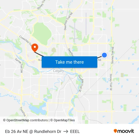 Eb 26 Av NE @ Rundlehorn Dr to EEEL map